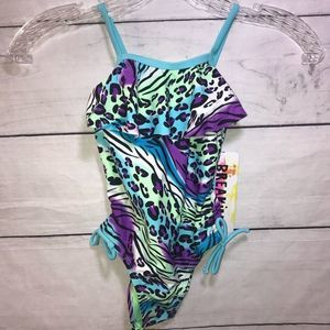 NEW Breaking Waves Leopard Wave 1 Piece Swimsuit 4